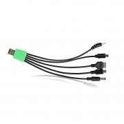 Солнечная зарядная станция OK-718S-A с LED+COB фонарём 10 Вт, PowerBank, солнечная панель, 3 выносные лампы, аккумуляторная ручная