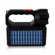 Солнечная зарядная станция OK-718S-A с LED+COB фонарём 10 Вт, PowerBank, солнечная панель, 3 выносные лампы, аккумуляторная ручная