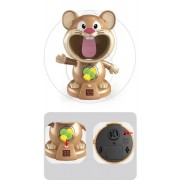 Интерактивная игра воздушный тир Hamster With Gunner Пистолет с мячиками и мишень Хомяк с дисплеем счета