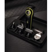 Машинка для стрижки волос 5 в 1 Kemei KM-696 Черный Триммер для стрижки и окантовки бороды