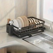 Органайзер-сушилка для посуды 2-х уровневый 102-30 / Сушка для посуды с поддоном / Настольная сушилка