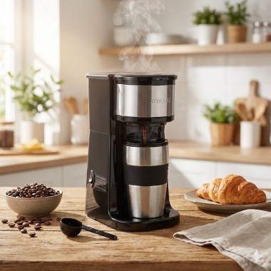 Кофеварка электрическая Sokany SK-04028 для молотого кофе, 420 мл