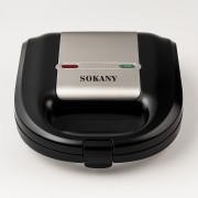 Вафельница Sokany KJ-108W антипригарное покрытие Черный 750 Вт