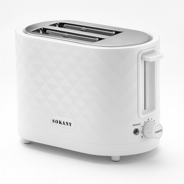 Двойной бытовой тостер для хлеба и 7 температурных режимов Sokany SK-08111 с режимом подогрева 750 Вт Двойной бытовой тостер для хлеба и 7 температурных режимов Sokany SK-08111 с режимом подогрева 750 Вт