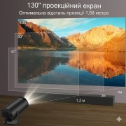 Портативный 4K UHD мини-проектор Magcubic HY300 Черный Android 12 С поддержкой Wi-Fi Bluetooth