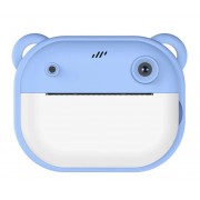 Детский фотоаппарат мгновенной печати JE-ET, 24 Мп, термопринтер, синий