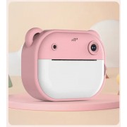 Детский фотоаппарат-принтер JE-ET 2003, 24 Мп, моментальная печать, розовый