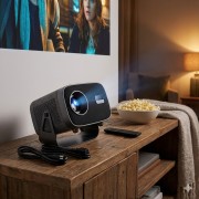 Портативный смарт-проектор V8 4K на Android 11 с Wi-Fi 2.4G/5G и Bluetooth 5.0