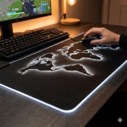 Игровой коврик для мыши, увеличенный размер, тканевая поверхность и нескользящая основа 80*30 см