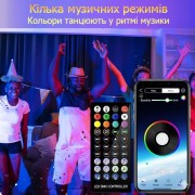 Уличные огни 5 м Smart Bluetooth – светодиодная смарт гирлянда RGB, музыкальная, USB, влагозащита IP65