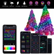 Уличные огни 10 м Smart Bluetooth App Control – светодиодная LED гирлянда 100 LED, RGB, USB, IP65, музыкальная