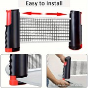 Портативный набор для настольного тенниса M195 с раздвижной сеткой