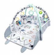 Развивающий коврик Ricokids с дугами и игрушками, белый/серый, 110×100 см