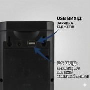 LED-фонарь аккумуляторный черный корпус HER-TEX HT-2626, 24 диода, USB, до 80 часов