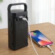 LED-фонарь аккумуляторный черный корпус HER-TEX HT-2626, 24 диода, USB, до 80 часов