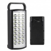 LED-фонарь аккумуляторный черный корпус HER-TEX HT-2626, 24 диода, USB, до 80 часов