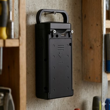 LED-фонарь аккумуляторный черный корпус HER-TEX HT-2626, 24 диода, USB, до 80 часов