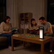 LED-фонарь аккумуляторный черный корпус HER-TEX HT-2626, 24 диода, USB, до 80 часов