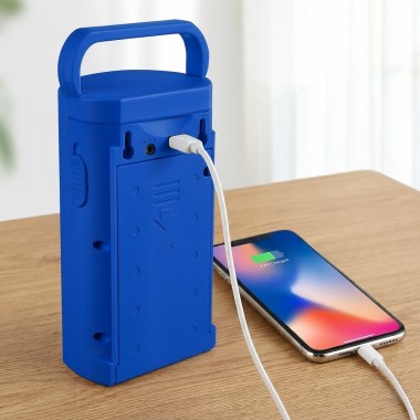 Перезаряжаемый LED-фонарь Синий корпус HER-TEX HT-2626, 24 LED, USB, до 80 часов