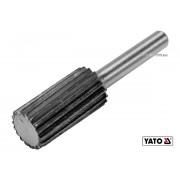 Фреза циліндрична по металу YATO : Ø13 x 25/55 мм, HSS 4241, хвостовик- Ø6 мм