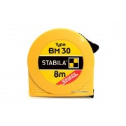 Рулетка STABILA Type BM30 : L= 8 м x 25 мм, пласт. корпус з сталевою стрічкою