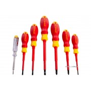 Набор отвёрток диэлектрических STANLEY: индикатор, SL, PZ, VDE до 1000 В, 7 шт.