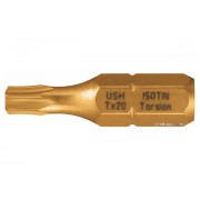 Насадка викруткова USH ISOTIN : TORX T25 x 25 мм. Torsion, титанове покриття. Уп. 10 шт.