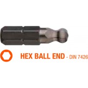 Насадка викруткова USH Industry BallEND HEX SW 4K x 25 мм, Уп. 5 шт.