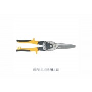Ножницы по металлу YATO: L= 290 мм, прямые удлиненные, Cr-Mo