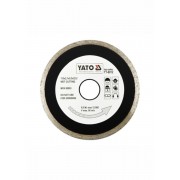 Диск алмазний суцільний YATO : Ø= 115x5,3x22,2 мм. H= 2,1 мм. для мокрої різки