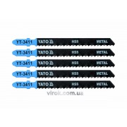 Полотно для електролобзика по металу YATO : 8TPI, L= 100 мм, Уп. 5 Шт. [25/250]