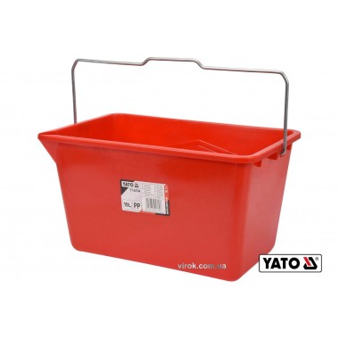 Ведро для малярных работ YATO: V = 19 л, с делениями в литрах, пластиковое