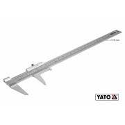 Штангенциркуль YATO : L= 600 мм, точність ± 0.05 мм, губки- 80 мм. AL [12/24]
