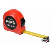 Рулетка YATO : L=10м x25мм, з сталевою стрічкою, нейлоновим покриттям, подвійним блокуванням [6/36]