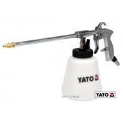 Пістолет пневматичний для утворення піни YATO : бак- 1 л, сопло- 220 мм, 113 л/хв, 0.62 МПа [10]
