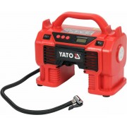 Компресор акумуляторний,YATO Li-Ion 18В,3.0AxГ,60Вт,тиск ≤ 11Bar,под повітря-21л/хв(БЕЗ АКУМУЛЯТОРА)