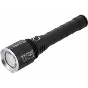 Ліхтар ручни LED-діодний акумул. YATO Li-Ion 7.4 В, 5 АГод, режими 8000/4500/1150 Lm, зарядж від USB