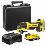 DW Акумуляторний безщітковий інструмент (реноватор) FATMAX 20V, хід 3,2 мм, 0-19000об/хв,2х2,0А+кейс