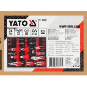 Вклад до інструментальної шафи YATO: плоскогубці, щипці, затискачі, викрутки, 530х 390х 32 мм, 24 ел