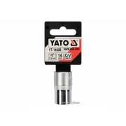 Торцевая головка YATO: квадрат 1/2", SPLINE M14 мм, L= 38 мм. CrV