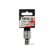 Торцевая головка YATO: TORX E10, квадрат 1/2", CrV, DIN 2124