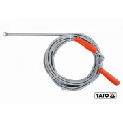 Трос для очищення каналізаційних труб YATO : Ø= 9 мм, l= 10 м