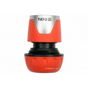 Муфта швидкоз'ємна YATO з водо-стопом для водяного шланга 3/4