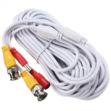Кабель CCTV для відеоспостереження BNC+DC 30м