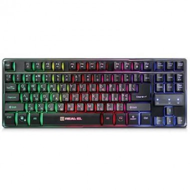 Клавиатура REAL-EL 8710 Gaming TKL Backlit Black (EL123100030)