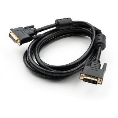 Кабель мультимедийный DVI M to DVI M 3.0m 24+1pin Vinga (VCPDCDVIMM3BK) Кабель мультимедийный DVI M to DVI M 3.0m 24+1pin Vinga (VCPDCDVIMM3BK)