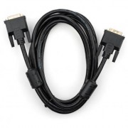 Кабель мультимедийный DVI M to DVI M 3.0m 24+1pin Vinga (VCPDCDVIMM3BK)