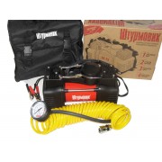 Компрессор Штурмовик AC-72 150psi/25Amp/60л/шл/клеммы/2цил