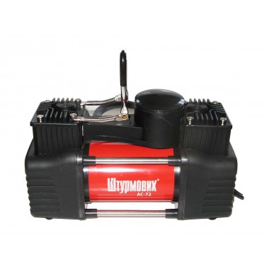 Компрессор Штурмовик AC-72 150psi/25Amp/60л/шл/клеммы/2цил