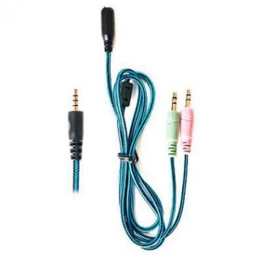 Наушники REAL-EL GDX-7500 Black/Blue (EL124100015)